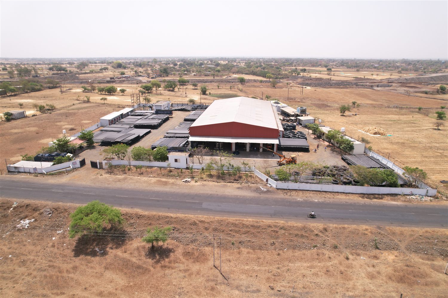 Aquatic Pipes manufacturing facility and yard at Rajgarh, Madhya Pradesh
